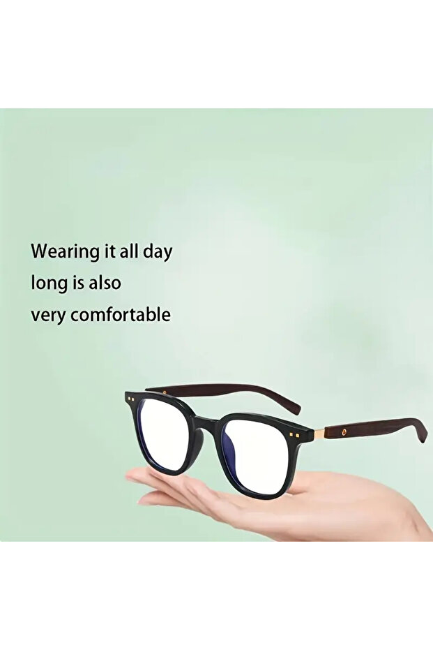 Ahşap Gözlük (Siyah) - 7