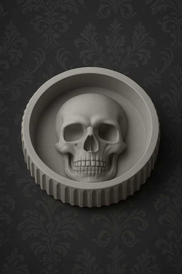 مئزر بسيط على شكل جمجمة - 3