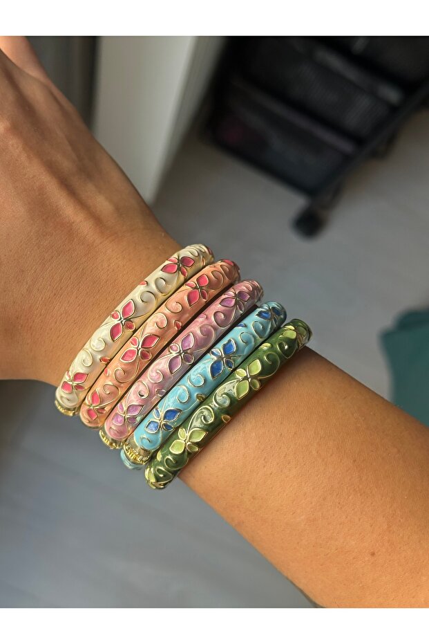 renkli mineli bileklik - 2