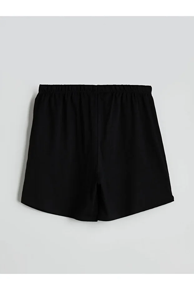LCW Young Ayı Teddy Baskılı Kadın Şort Pijama Alt 2'li (S5) - 7