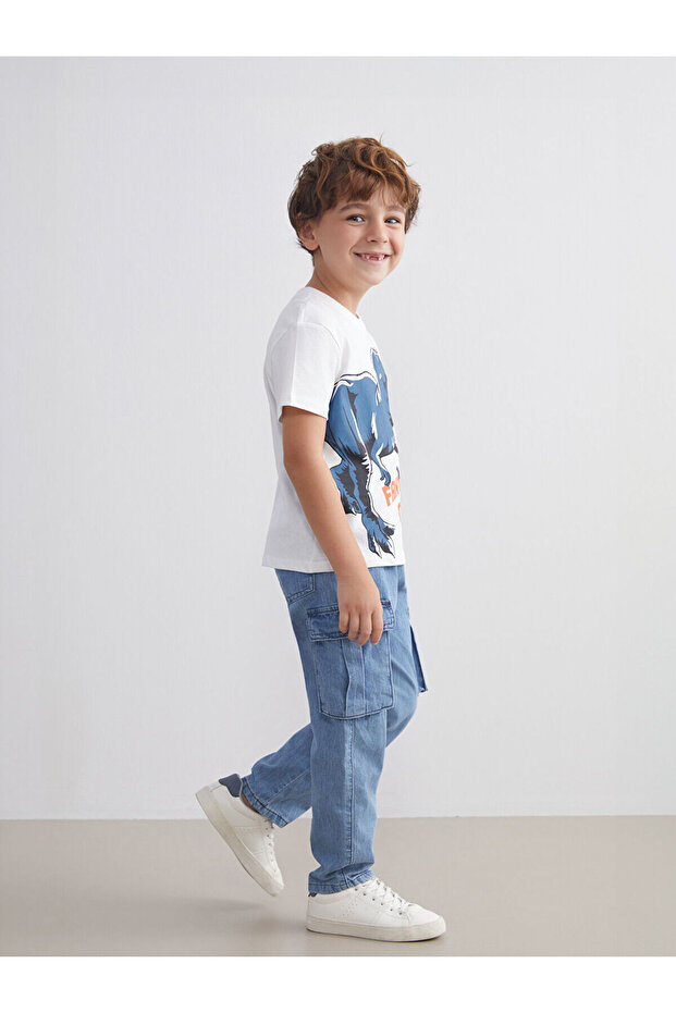Nevavm Boys' Jean Pants with Elastic Waist