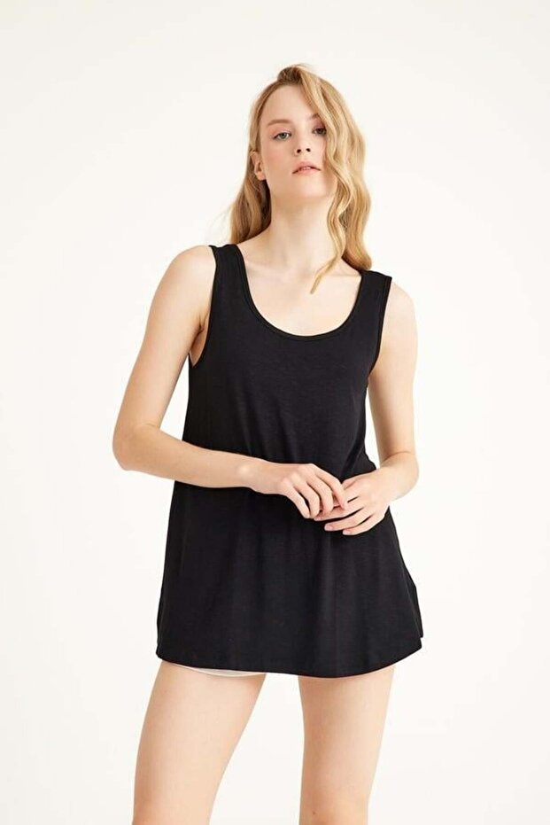 قطعتان من تي شيرت بدون أكمام ذو تصميم مريح وقاعدة سميكة - 8