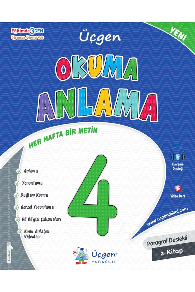 Üçgen 2025 4. Sınıf Türkçe Okuma Anlama 36 Hafta - 1