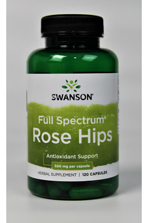 Rose Hips Capsules, 500 mg, 120 Count