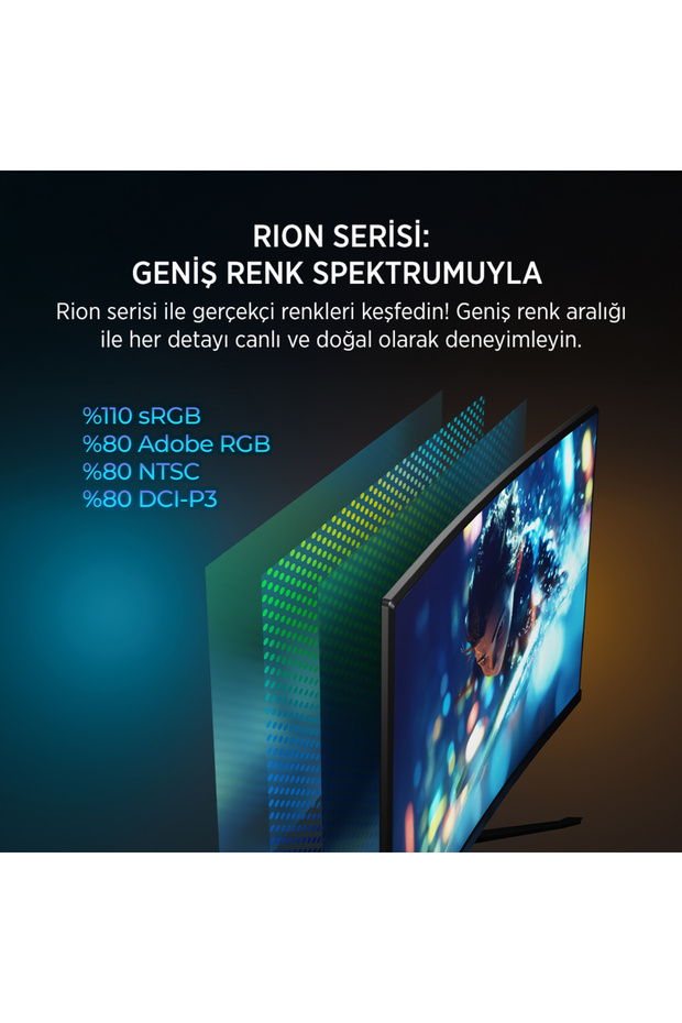 Rion R10 24" 165hz 1ms Fhd Va Curved Gaming Monitör (sıfır Ölü Piksel Garantili) - 5