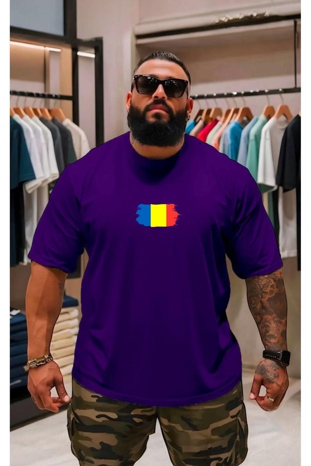 Plus Size Unisex Printed T-Shirt