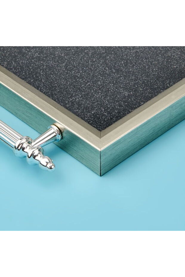 Kitchen Mini Tepsi - Silver - 29x18 cm - 3