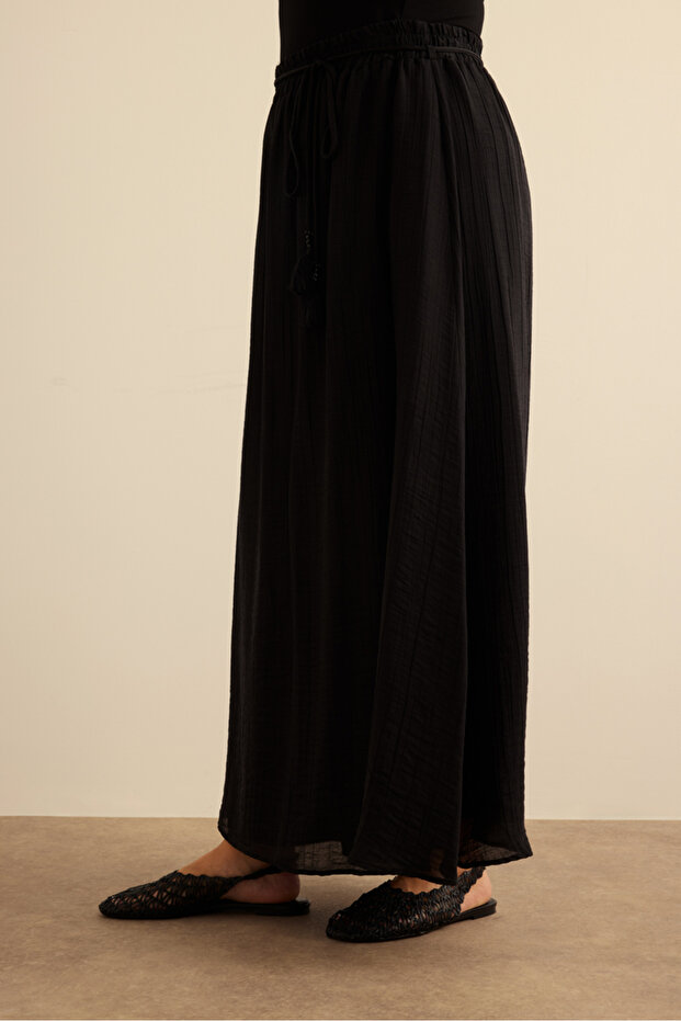 Bağcıklı Viscon Etek - 4