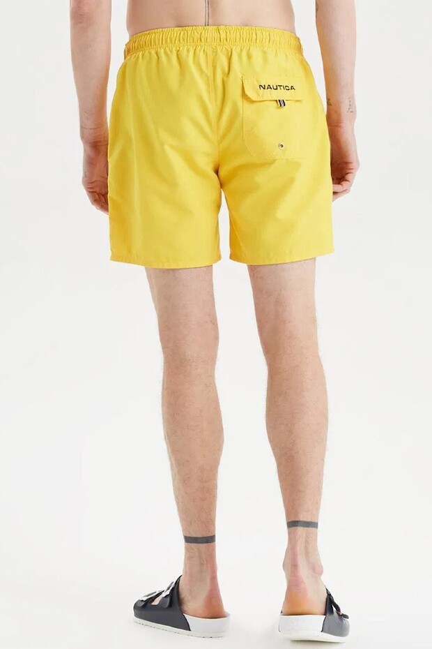 Erkek Standrat Fit Şort Mayo Sarı - 2
