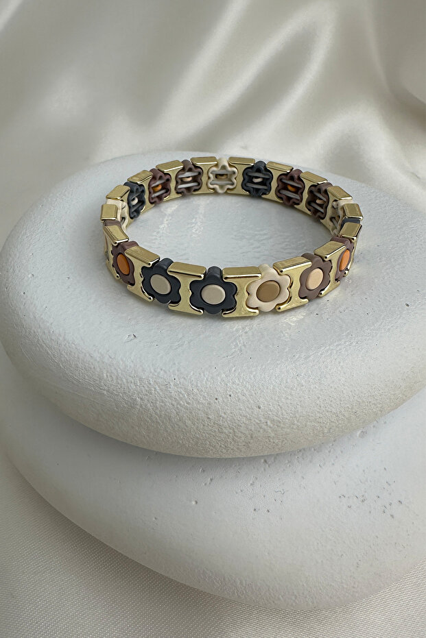 سوار مطاطي من سلسلة خاصة بنمط زهرة - 1