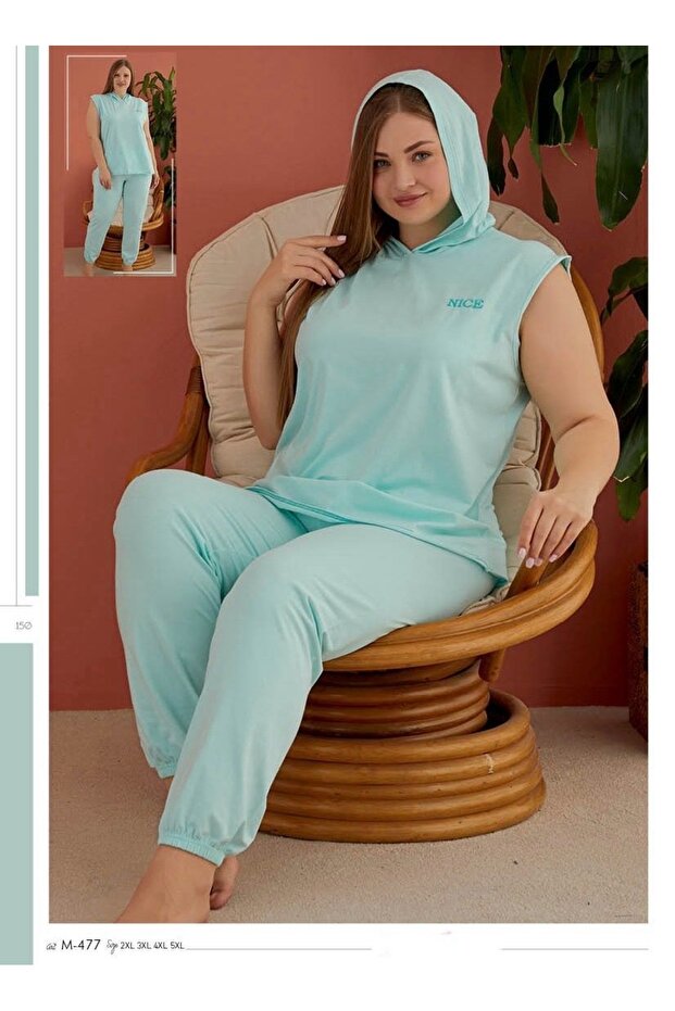 Cotton Lycra Plus Size Oversized Pajama Set