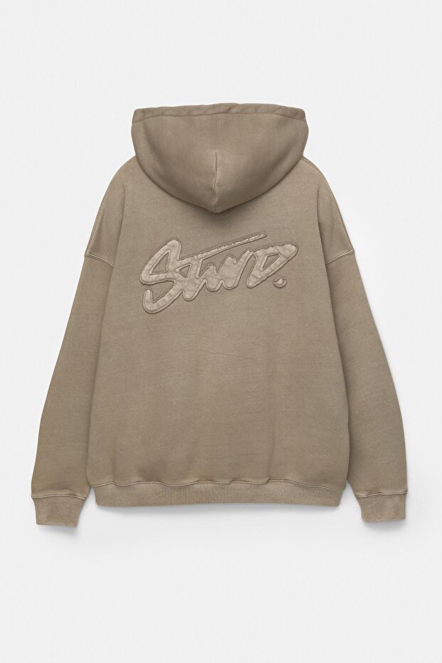 Kapüşonlu STWD Yamalı Sweatshirt - 7