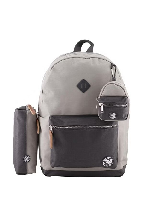 حقيبة ظهر كلاسيكية مع ملحق - تناسب الأجهزة مقاس 15 بوصة، متينة وأنيقة - 2