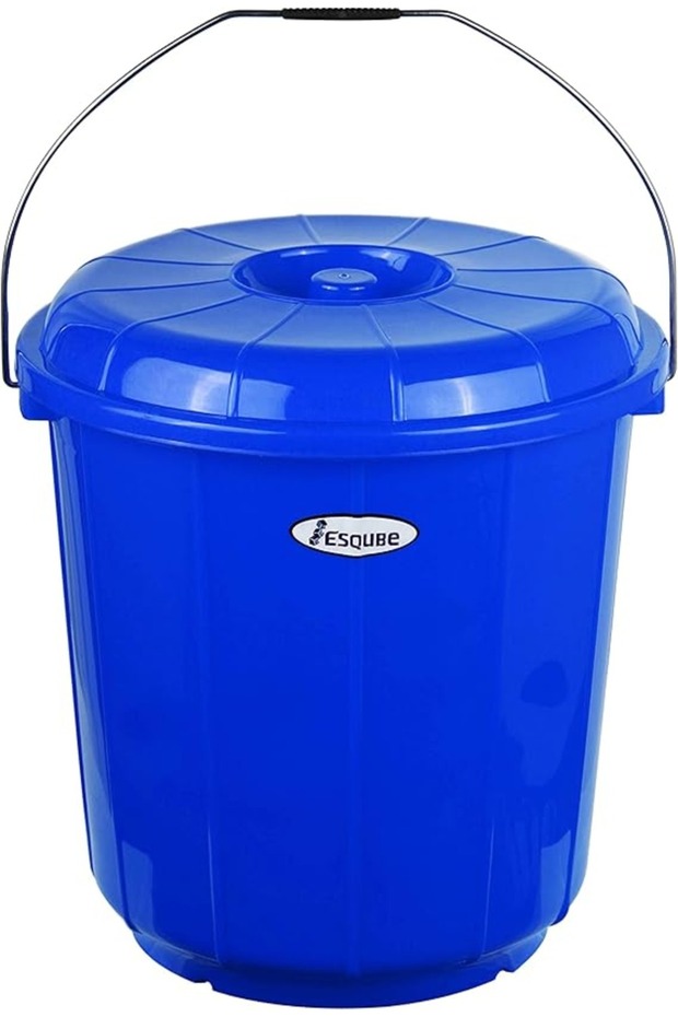 Oasis Bucket with Lid Blue 25ltr