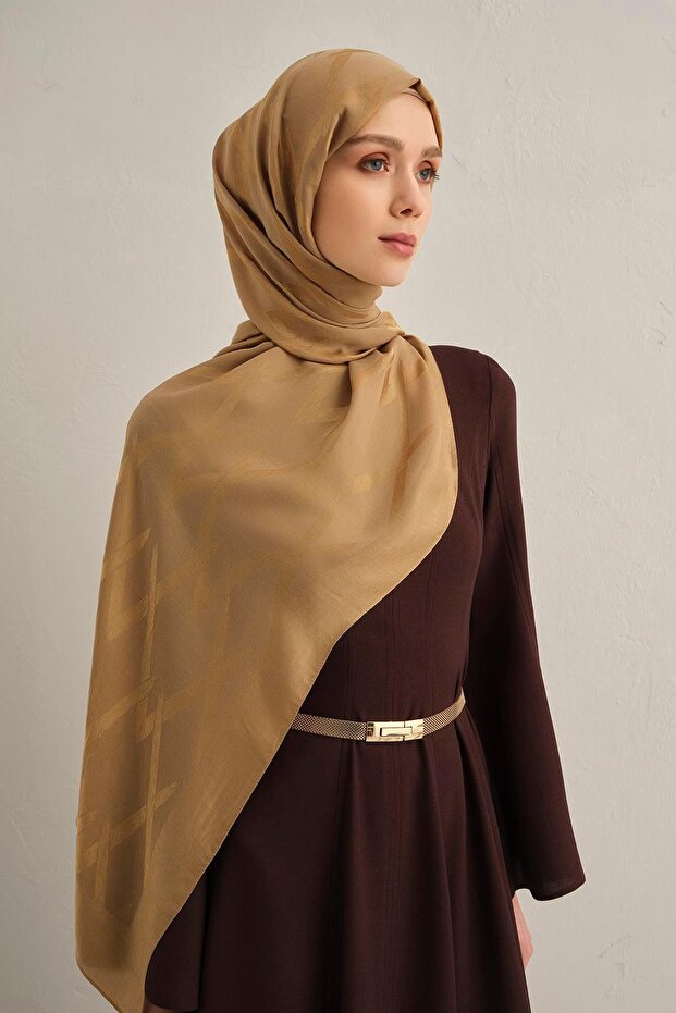 Lyocell Şal - 1 - Camel 70 - 3