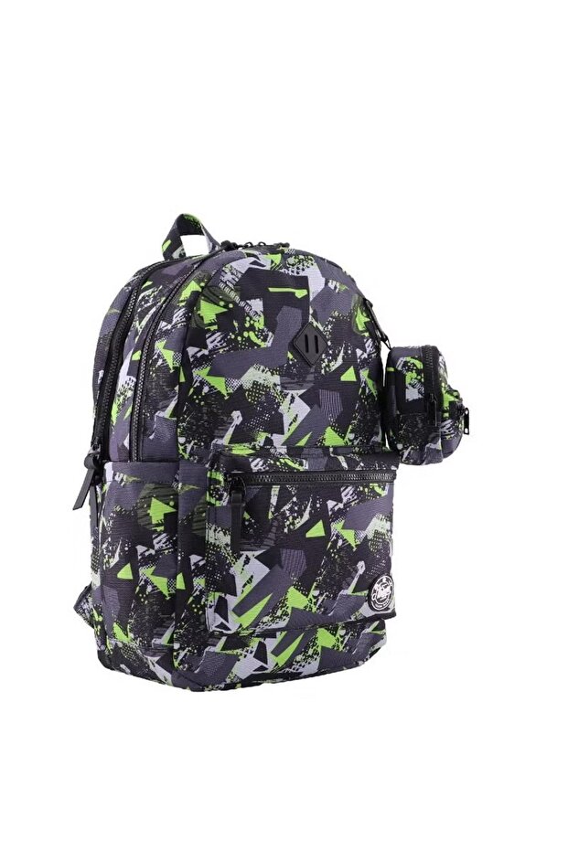 حقيبة ظهر كلاسيكية مع ملحق - تناسب الأجهزة مقاس 15 بوصة، متينة وأنيقة - 1