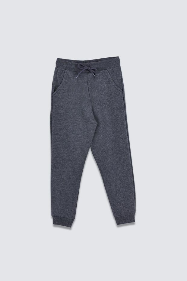 Basic Şardonlu Çift Cepli Eşofman Altı 3-10 Yaş - 1