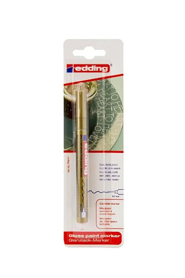 751 قلم طلاء برأس مستدير 1-2 مم ذهبي - 1