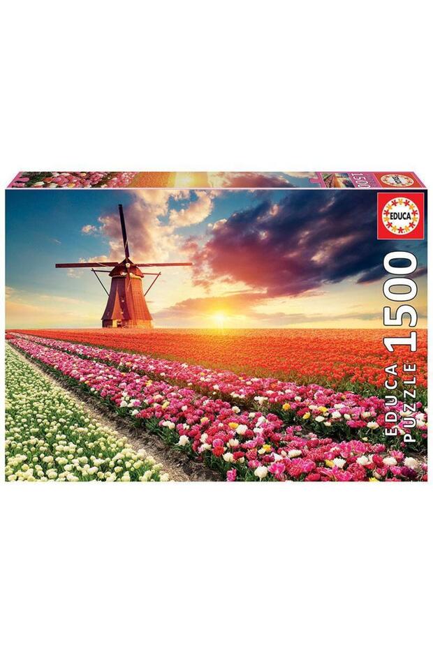 Puzzle 1500 piese Tulips Landscape