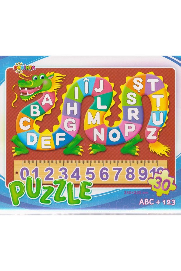 Puzzle 30 piese ABC + 123