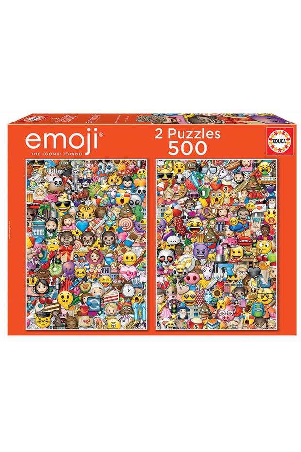 Puzzle 2x500 pcs Emoji - 1