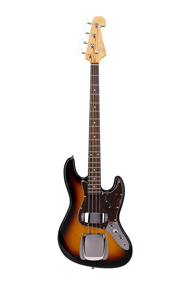 SJB62C+/3TS Tortoise Shell Pickguard Bas Gitar, 3-Tone Sunburst - 1