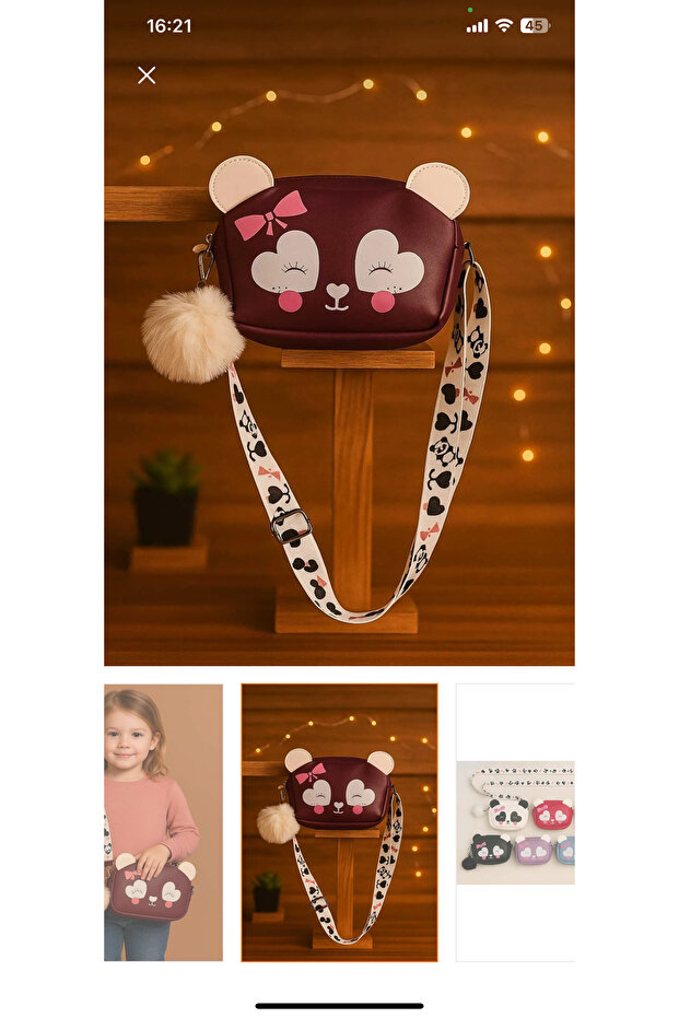 حقيبة الباندا للأطفال - 2