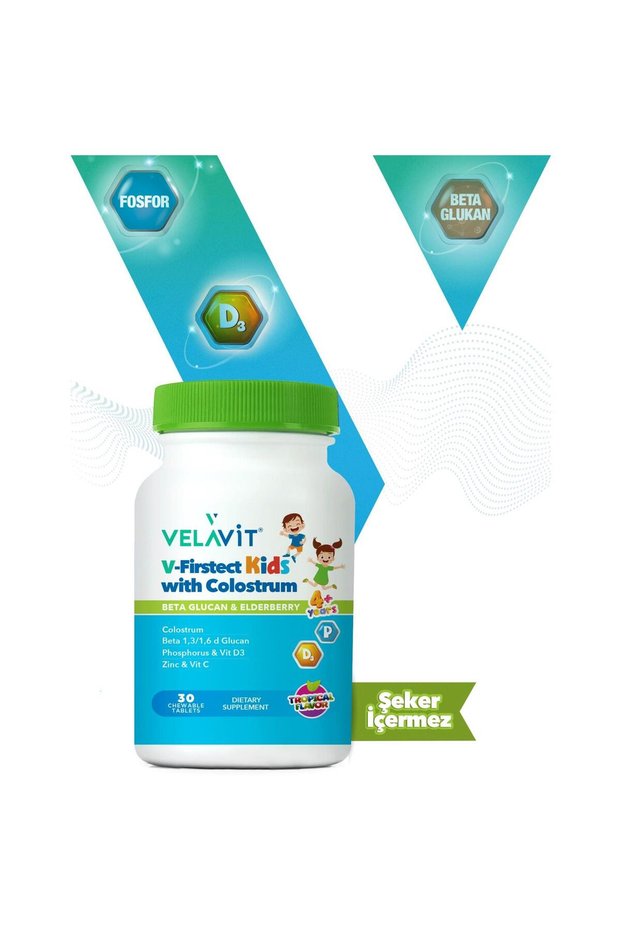 V-Firstect Kids with Colostrum 30 Tablet