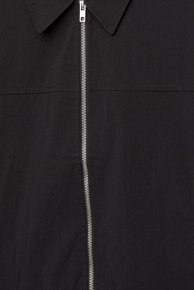 سترة خفيفة الوزن مع ياقة طية صدر السترة - 8