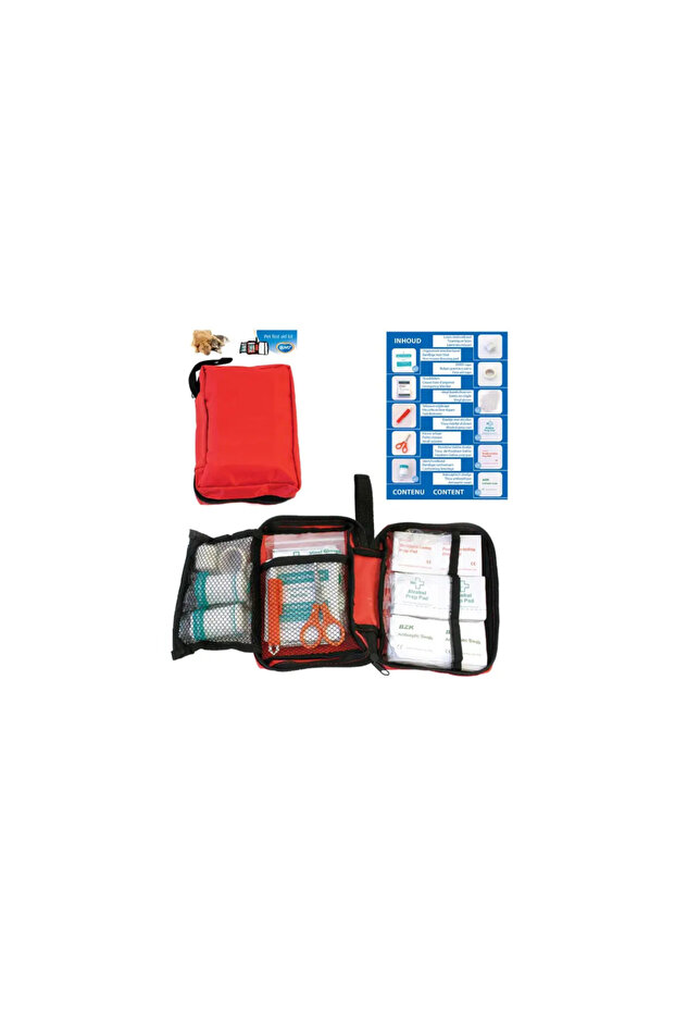 Pet first aid kit 61pcs - 12 x 15.5 x 5cm Dimension: 12 x 15.5 x 5cm