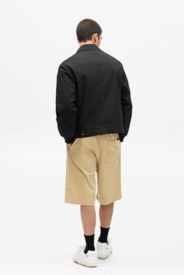 سترة خفيفة الوزن مع ياقة طية صدر السترة - 5