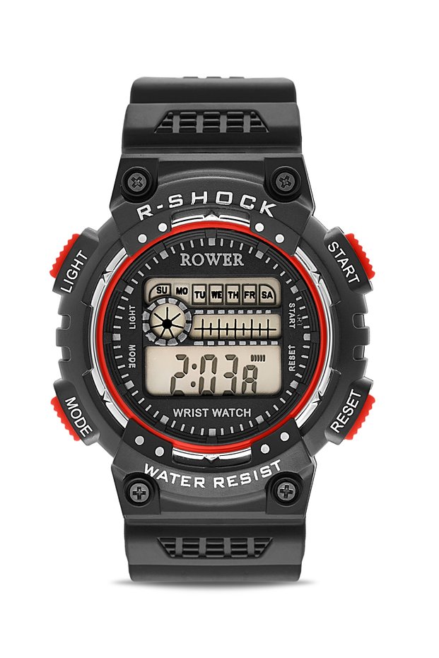 Rwr Collection Young-Kids Digital Red Silicone Wrist Watch Tctsr004704S0290