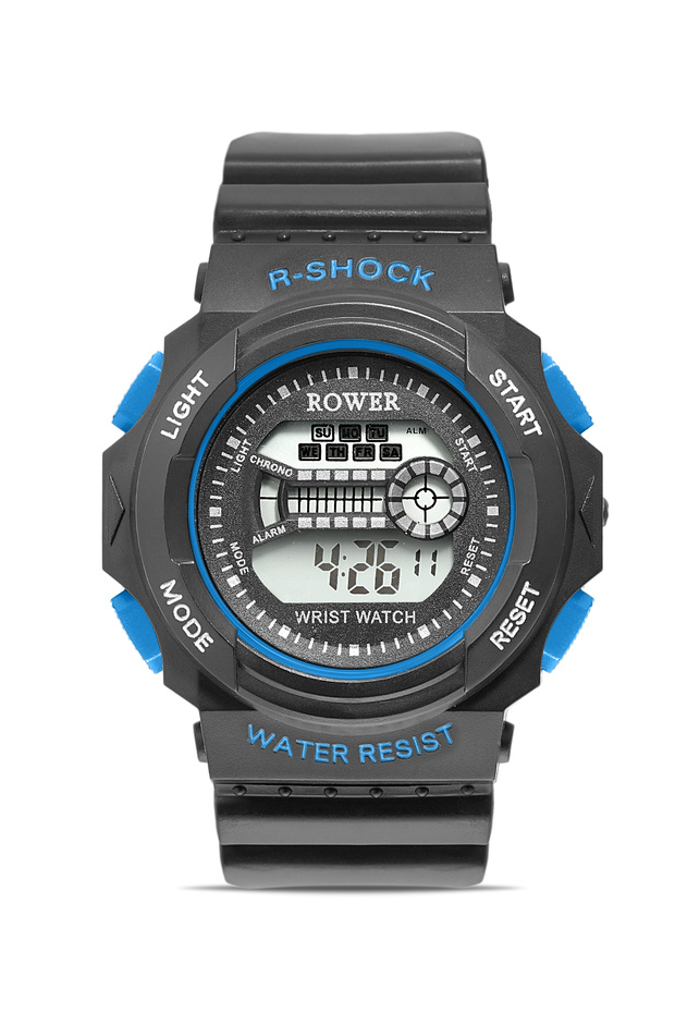 Rwr Collection Young-Kids Digital Blue Silicone Wrist Watch Tctsr004502S0278