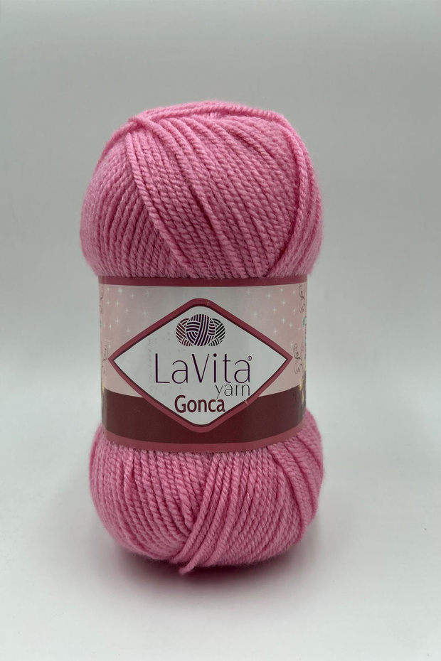 Gonca Hand Knitting Yarn 100% Acrylic 100Gr (4025 Rose Pink)