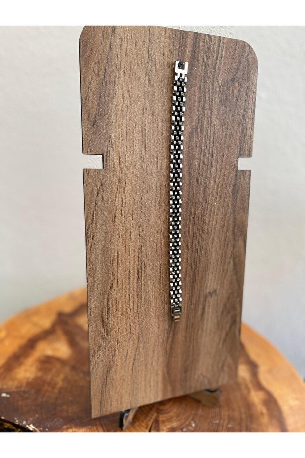 RLX MODELİ KALIN BLACK-SİLVER PASLANMAZ ÇELİK BİLEKLİK - 3