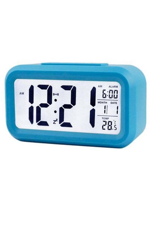 Digital Alarm Clock Blue 14.50X5.50X8.80cm