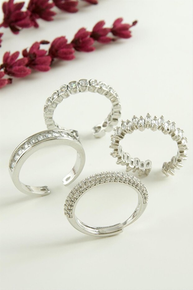 Mixed Luxury Baguette Zircon Stone Ring