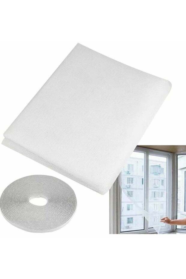 SYOSI Self-adhesive Window Screen Anti Mosquito Net Adjustable DIY Fly Mesh Insect Netting Bug Bee - 1