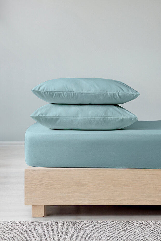 Elura 100% Cotton Double Fitted Sheet Set – Pillowcase Included
