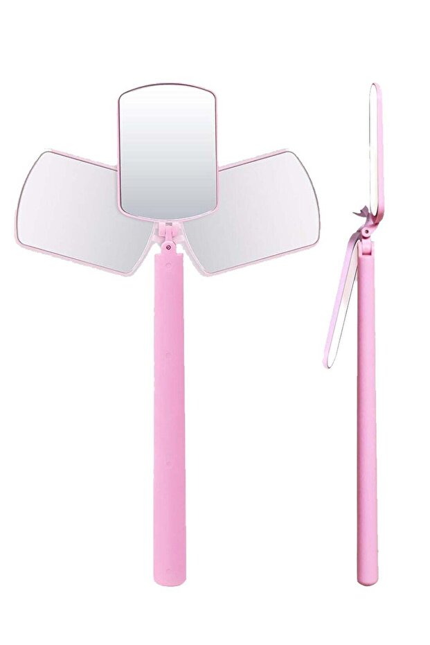 Flexible Large Square Lash Mirror, 270°Rotation, Lightweight Folding Makeup Cosmetic Inspection, Ad