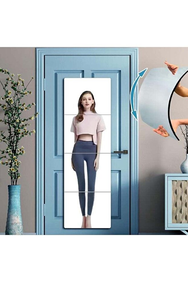 Full Length Mirrors Tiles, Acrylic Mirror Tiles Self Adhesive, Stick on Mirror Tiles for Walls, Ful