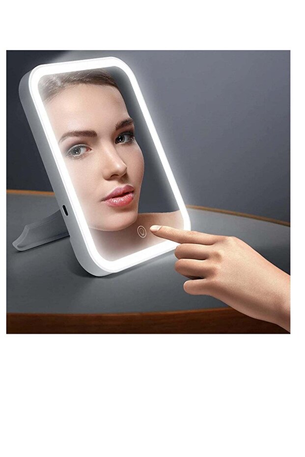 Makeup Mirror with Light and Magnifying Lighted Vanity with Touch Screen Dimmable Intelligent Switc