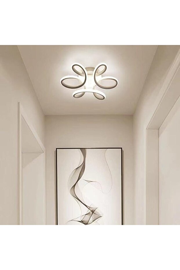 LED chandelier 3 functions white 27W 27 x 27 x 8 cm - 2