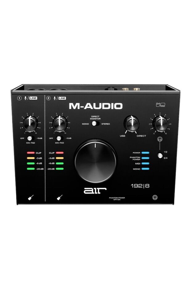 AIR 192|8 | 4-giriş / 4-çıkış / 24-bit/192 kHz / +48 V mikrofon / MIDI/ enstrüman girişli yeni nesil - 1