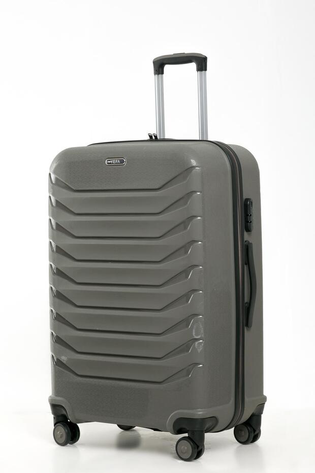 YEFA PP Polipropilen Kırılmaz Büyük & Orta Boy 2'li Valiz Seti - 3