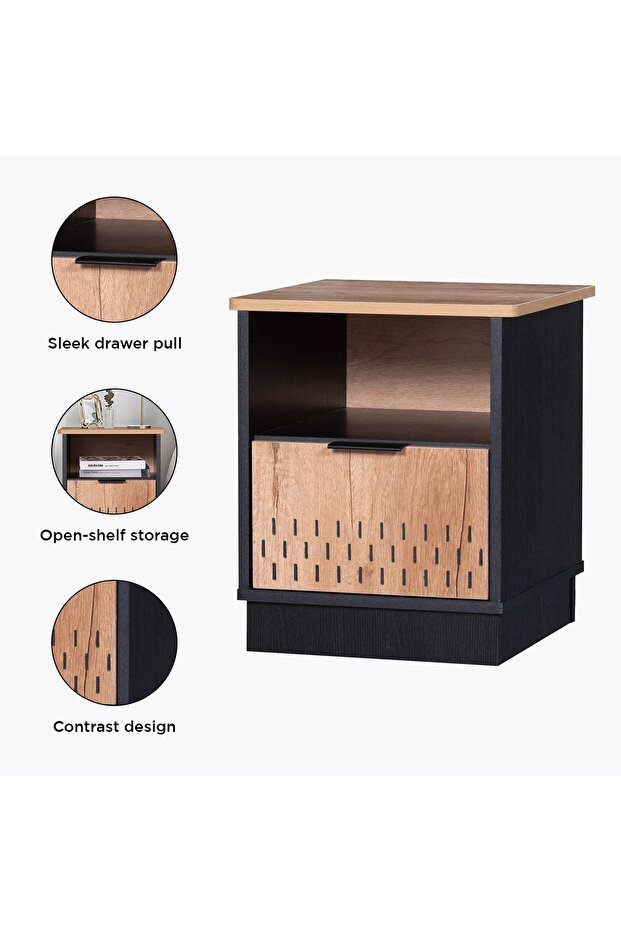 طاولة جانبية من جوردان ذات درج واحد - 5