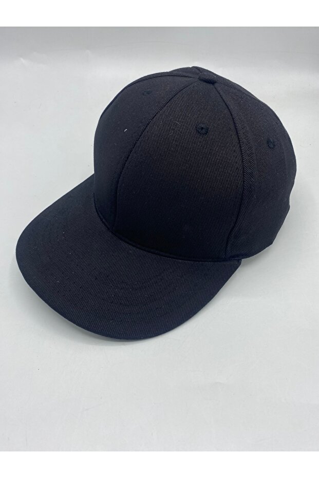 SİYAH BASİC HİP-HOP SNAPBACK ŞAPKA - 2