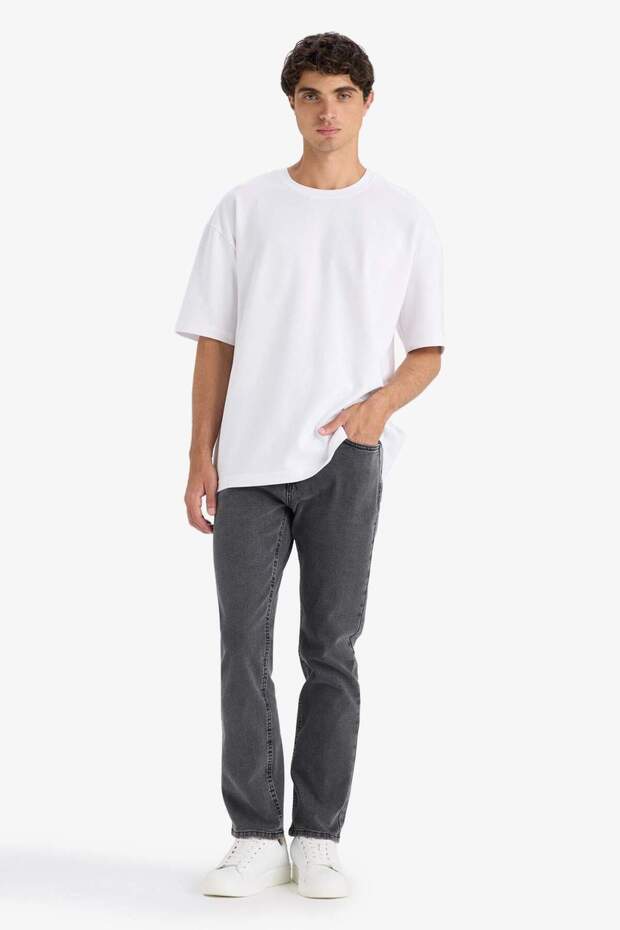 Sergio Regular Fit Normal Bel Boru Paça Düz Paça Jean Pantolon F3586AX25AU - 3
