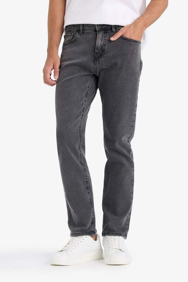 Sergio Regular Fit Normal Bel Boru Paça Düz Paça Jean Pantolon F3586AX25AU - 4