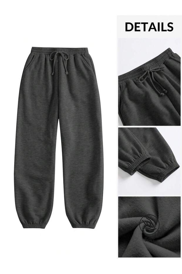 Women's Rubber Leg Sweatpants - Jogger Sweatpants